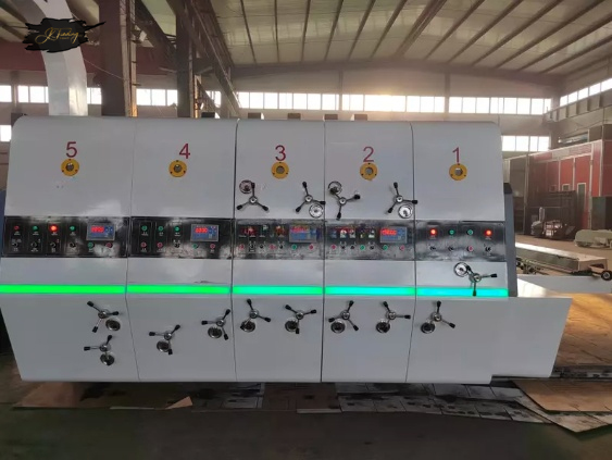 NORTH PACK Lead Edge Two Color Printing Slotting Corrugation Carton Box Make Machine